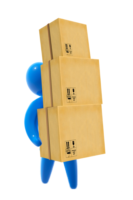 blue-man-slide-caixas-embalando